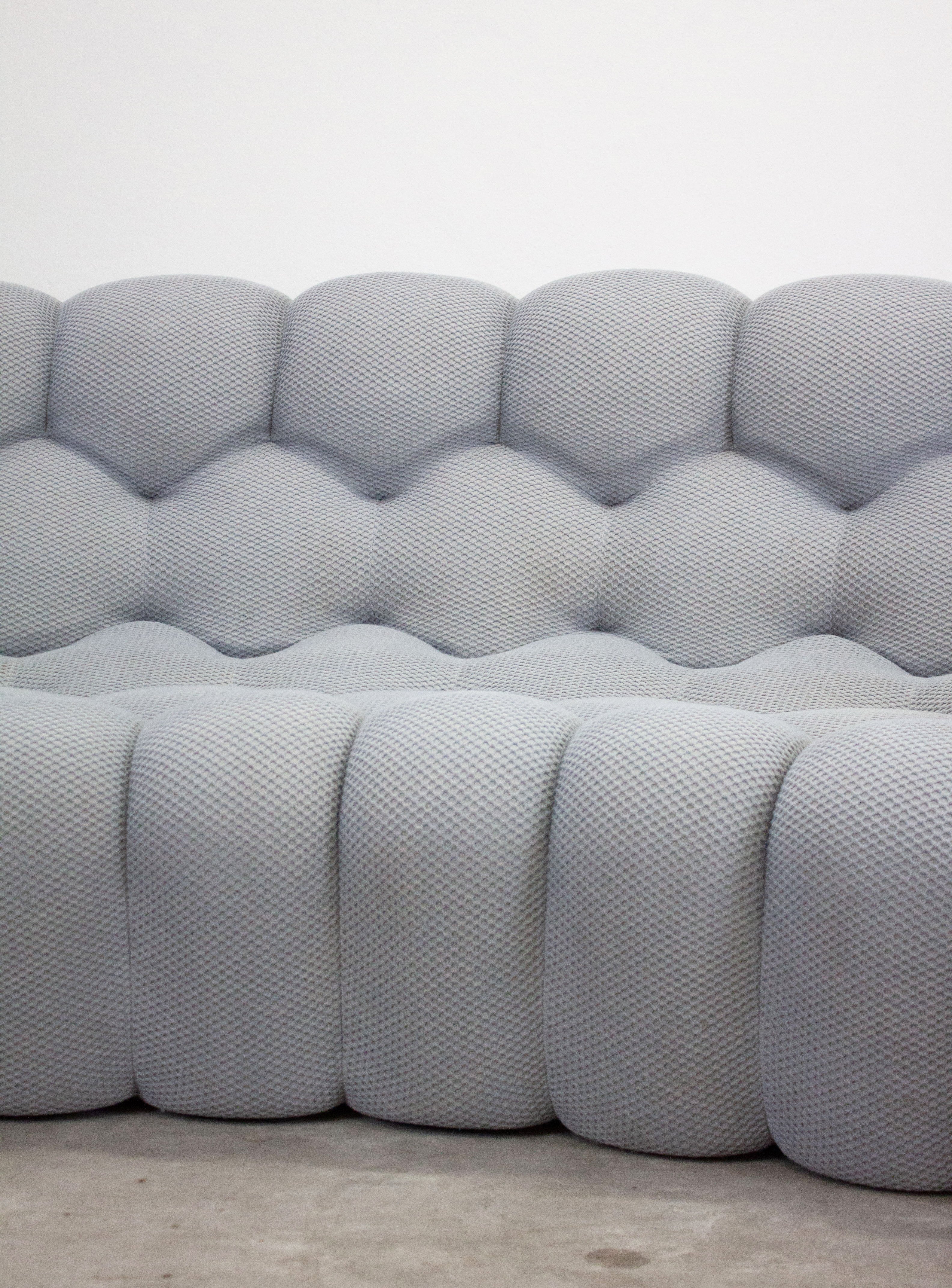 Roche Bobois Bubble 2 Curved 3/4-Seat Sofa by Sacha Lakic (Light Grey) - Image 10