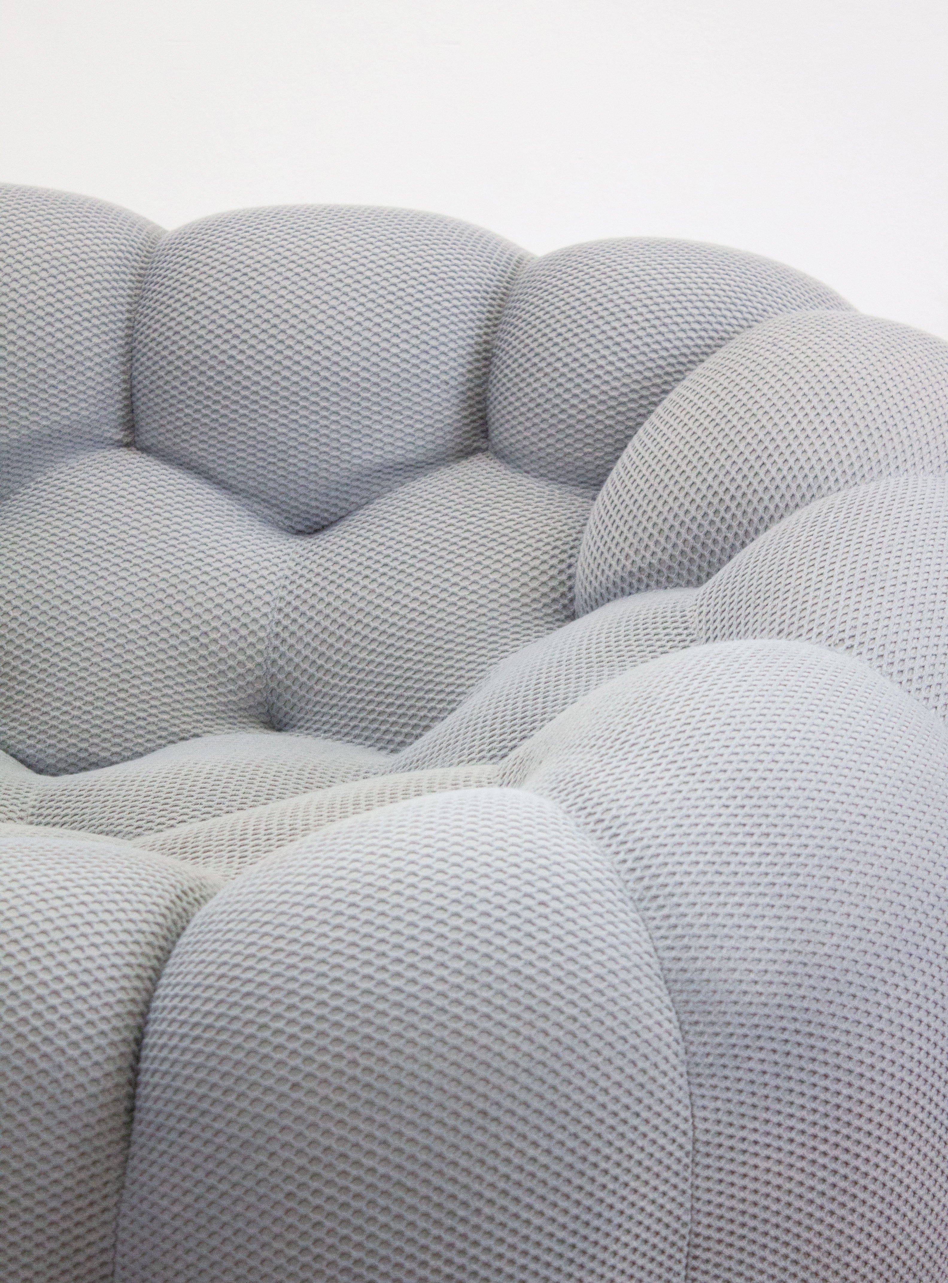 Roche Bobois Bubble 2 Curved 3/4-Seat Sofa by Sacha Lakic (Light Grey) - Image 11