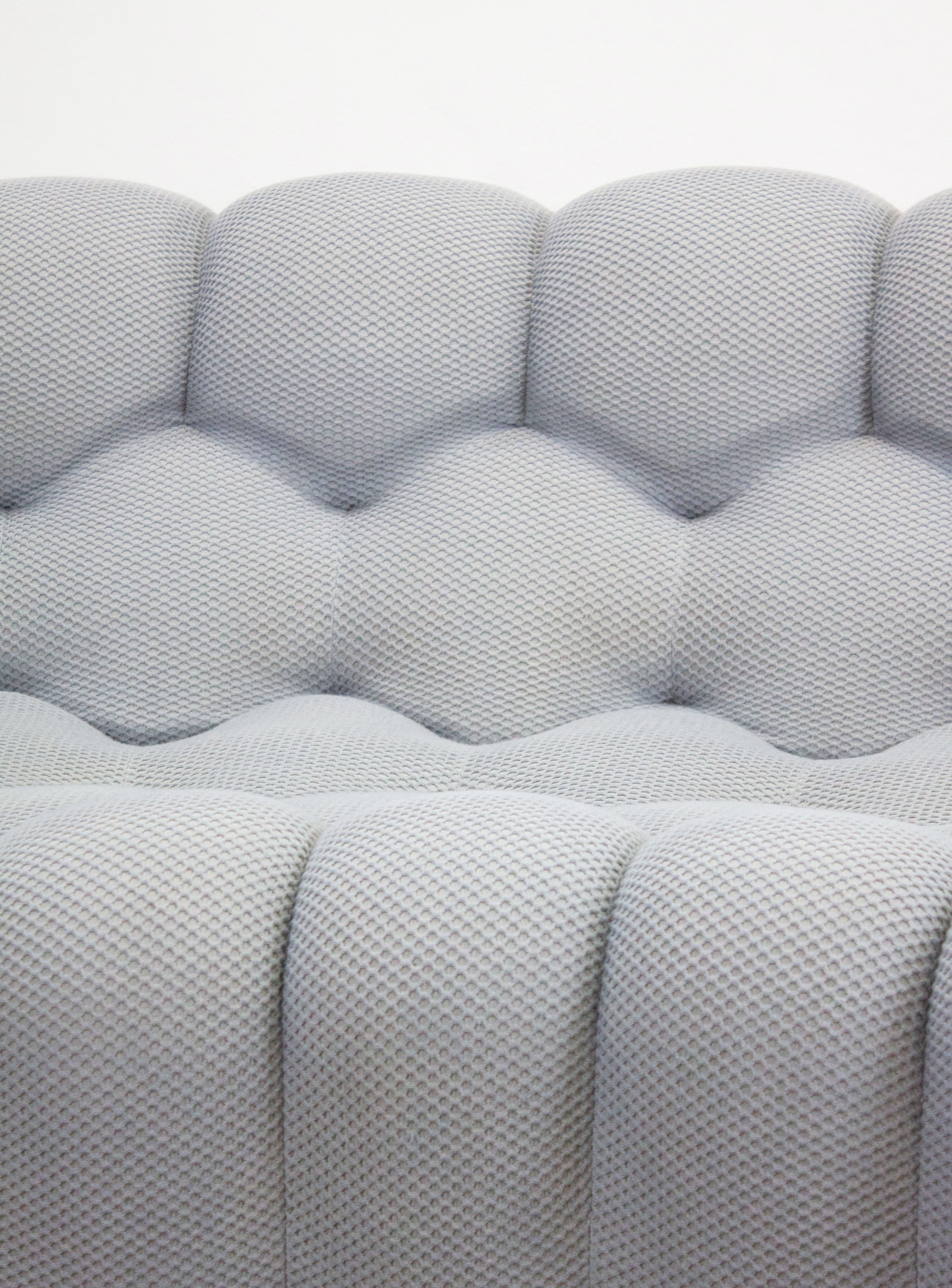 Roche Bobois Bubble 2 Curved 3/4-Seat Sofa by Sacha Lakic (Light Grey) - Image 12