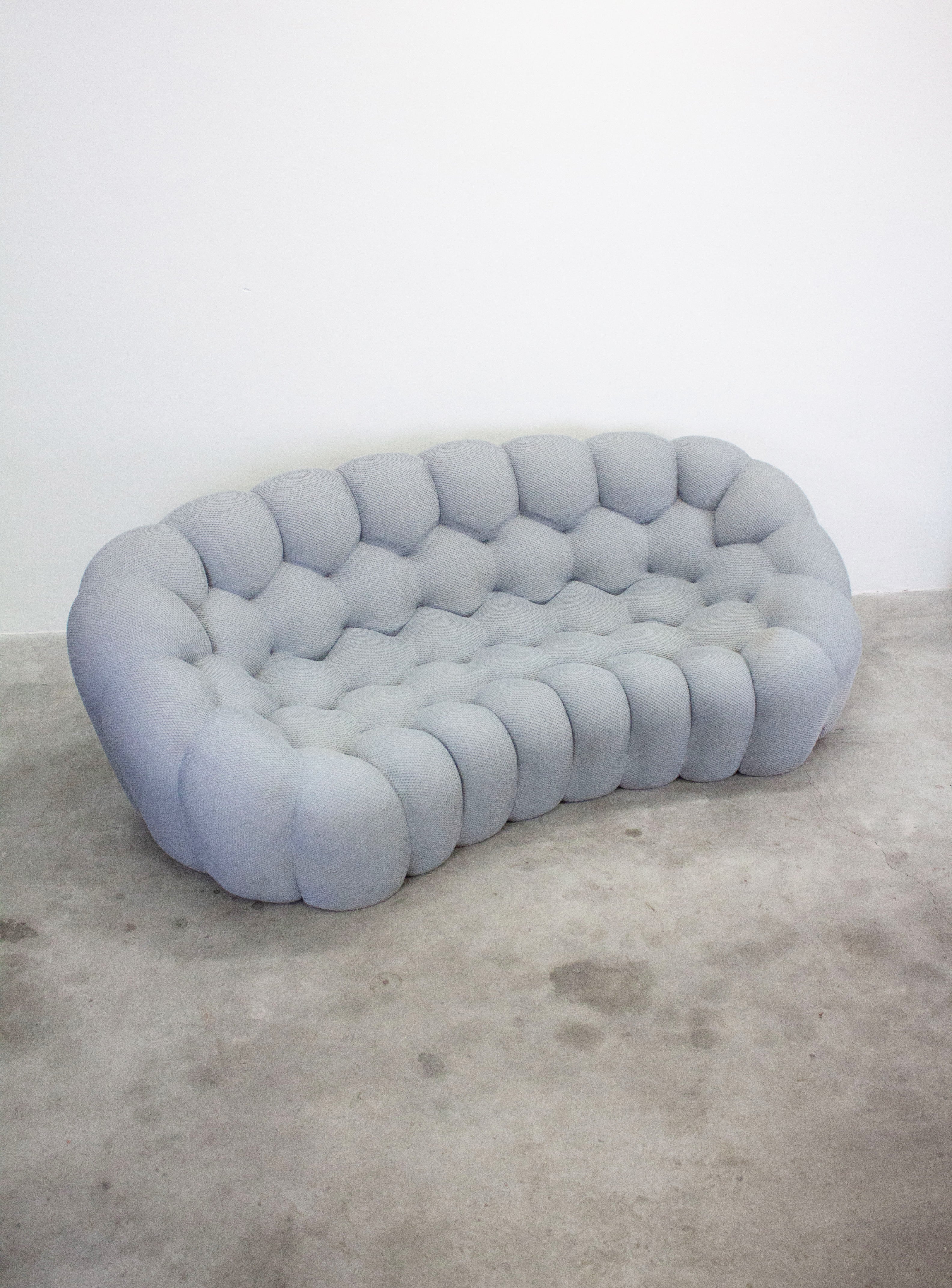 Roche Bobois Bubble 2 Curved 3/4-Seat Sofa by Sacha Lakic (Light Grey) - Image 15