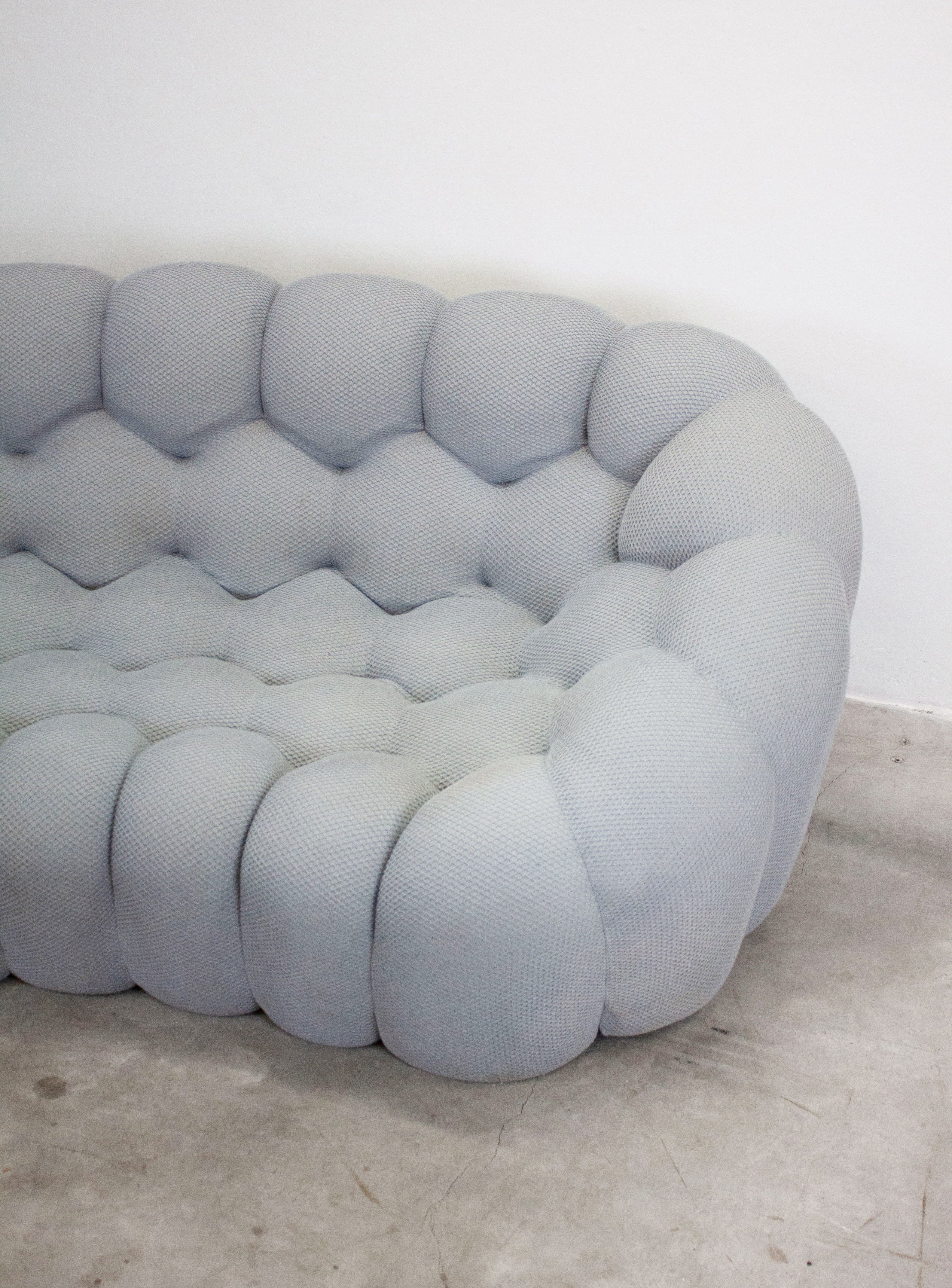 Roche Bobois Bubble 2 Curved 3/4-Seat Sofa by Sacha Lakic (Light Grey) - Image 16