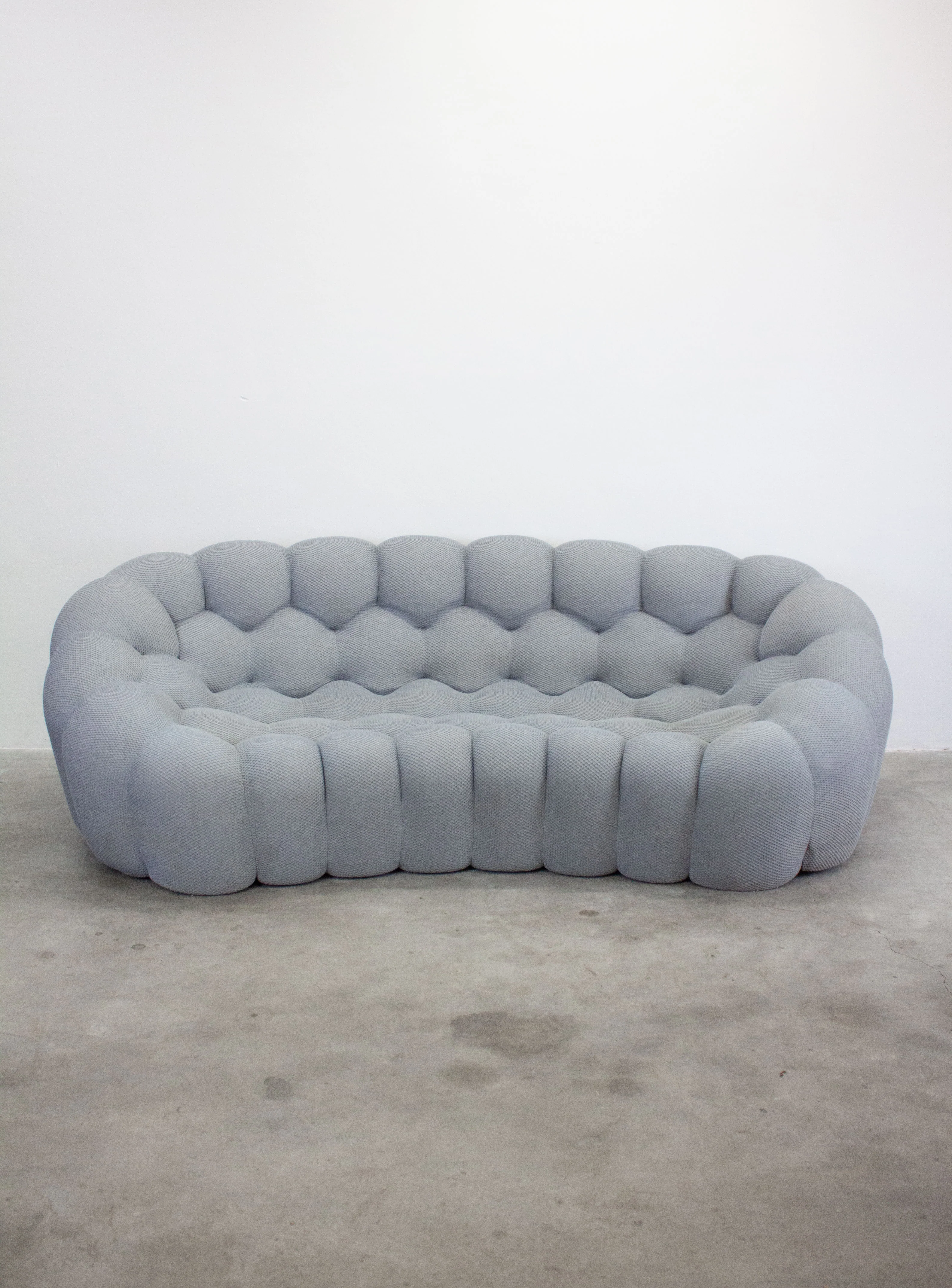 Roche Bobois Bubble 2 Curved 3/4-Seat Sofa by Sacha Lakic (Light Grey) - Image 3