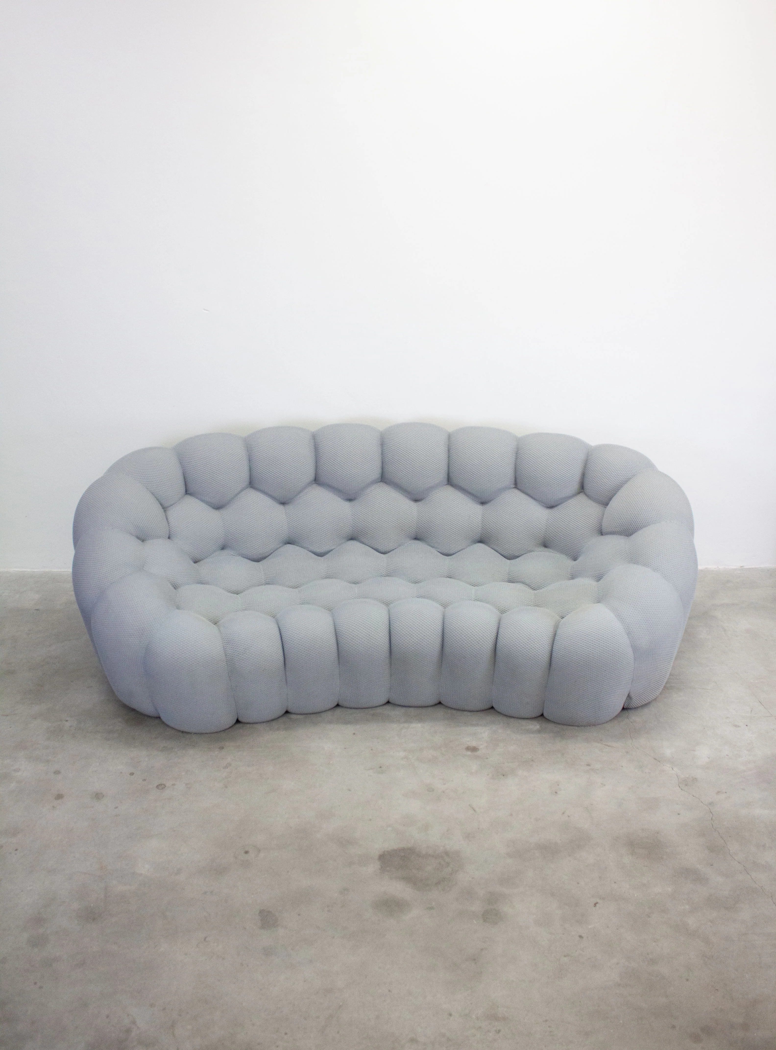 Roche Bobois Bubble 2 Curved 3/4-Seat Sofa by Sacha Lakic (Light Grey) - Image 4
