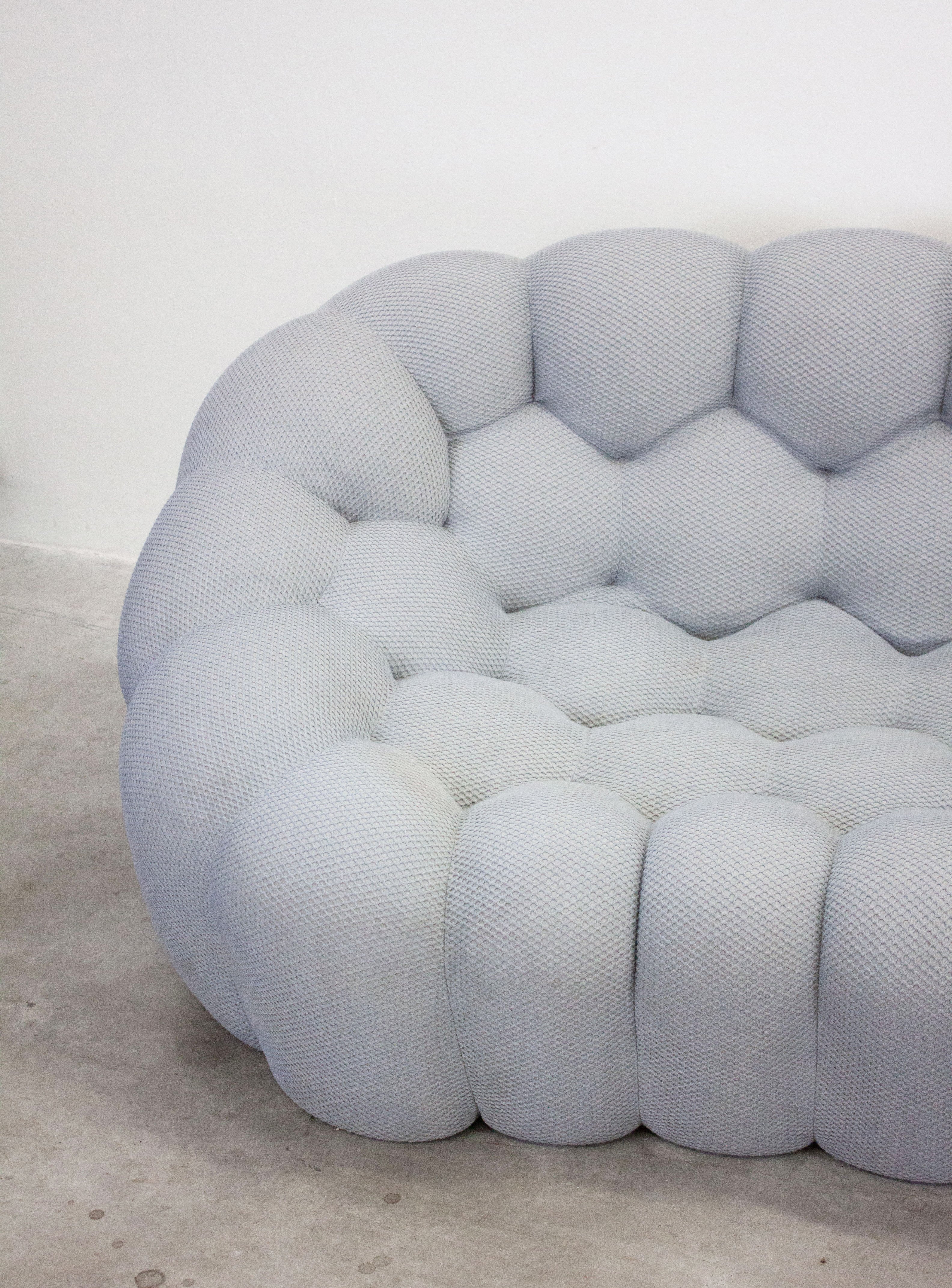 Roche Bobois Bubble 2 Curved 3/4-Seat Sofa by Sacha Lakic (Light Grey) - Image 7