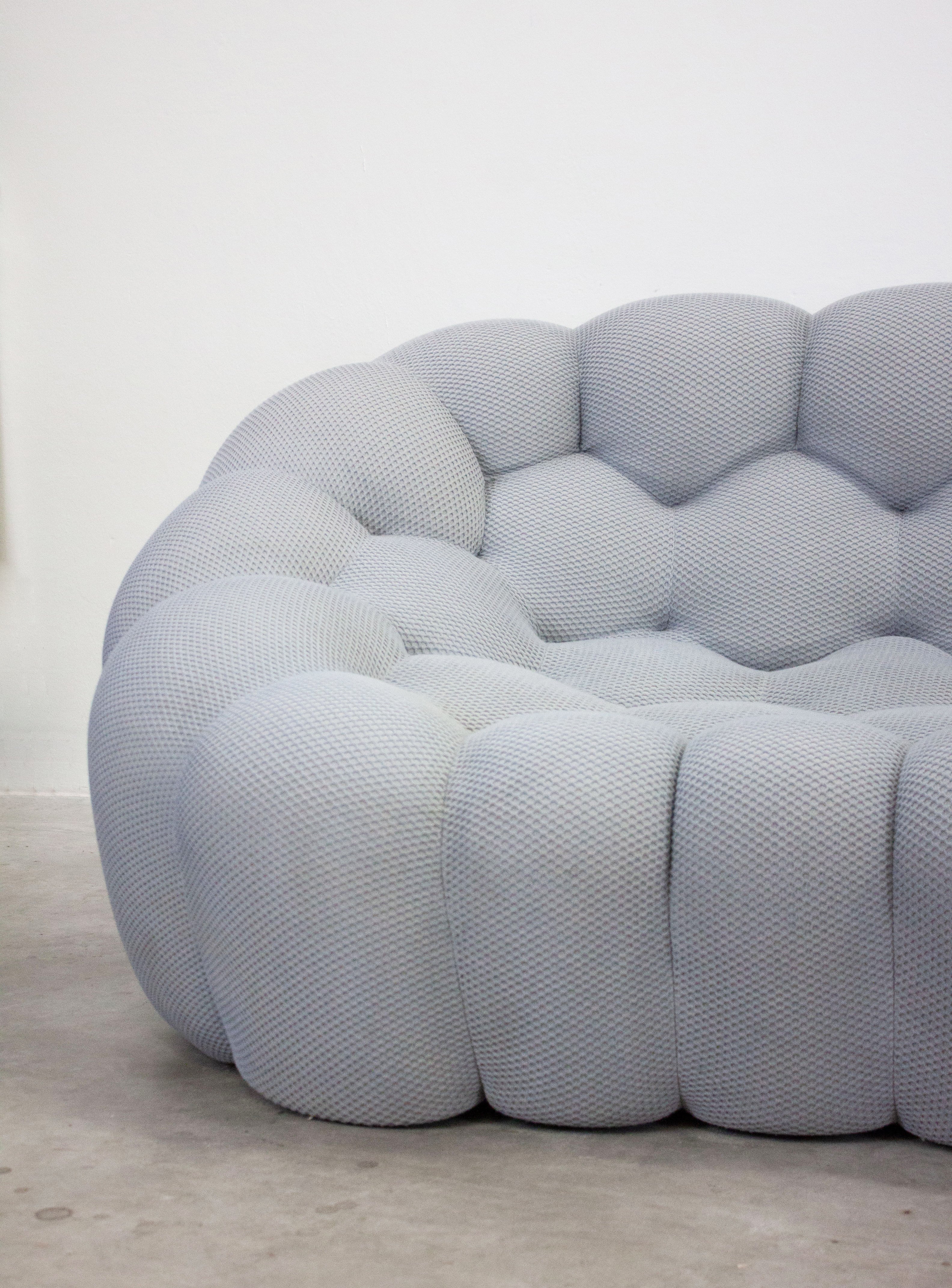 Roche Bobois Bubble 2 Curved 3/4-Seat Sofa by Sacha Lakic (Light Grey) - Image 8