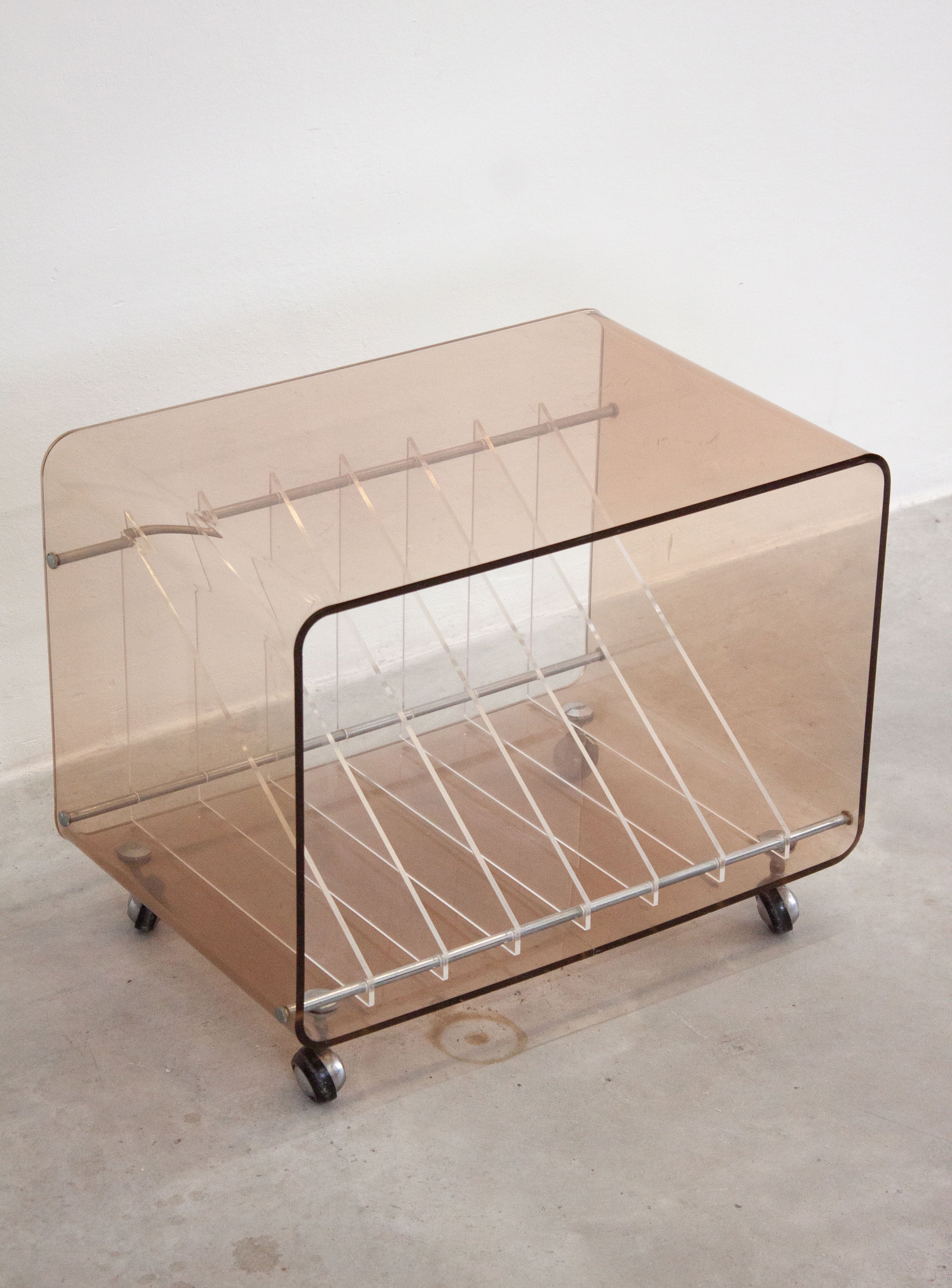 Roche Bobois Perspex Vinyl Record Cabinet by Michel Dumas - Image 12
