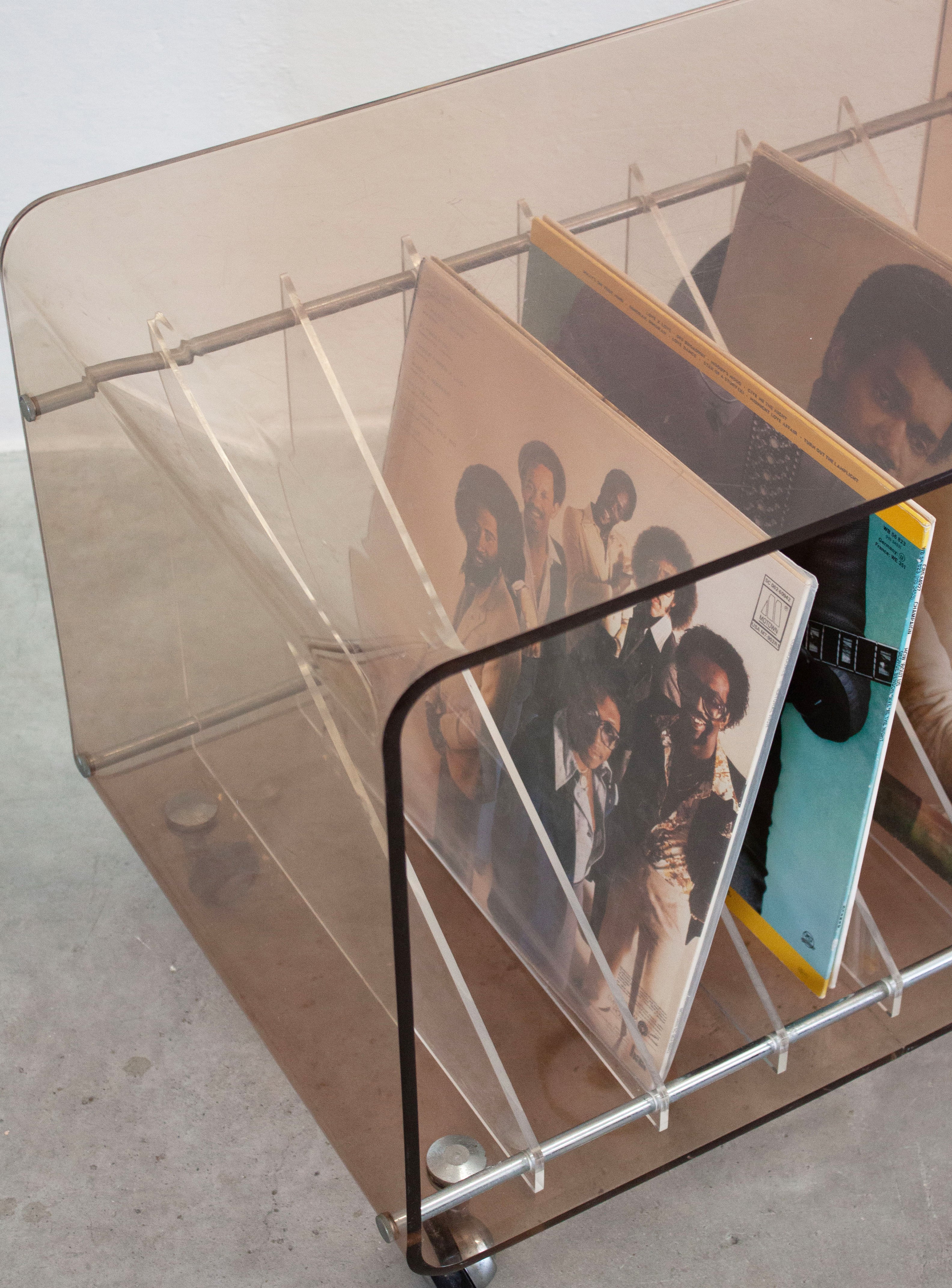 Roche Bobois Perspex Vinyl Record Cabinet by Michel Dumas - Image 21