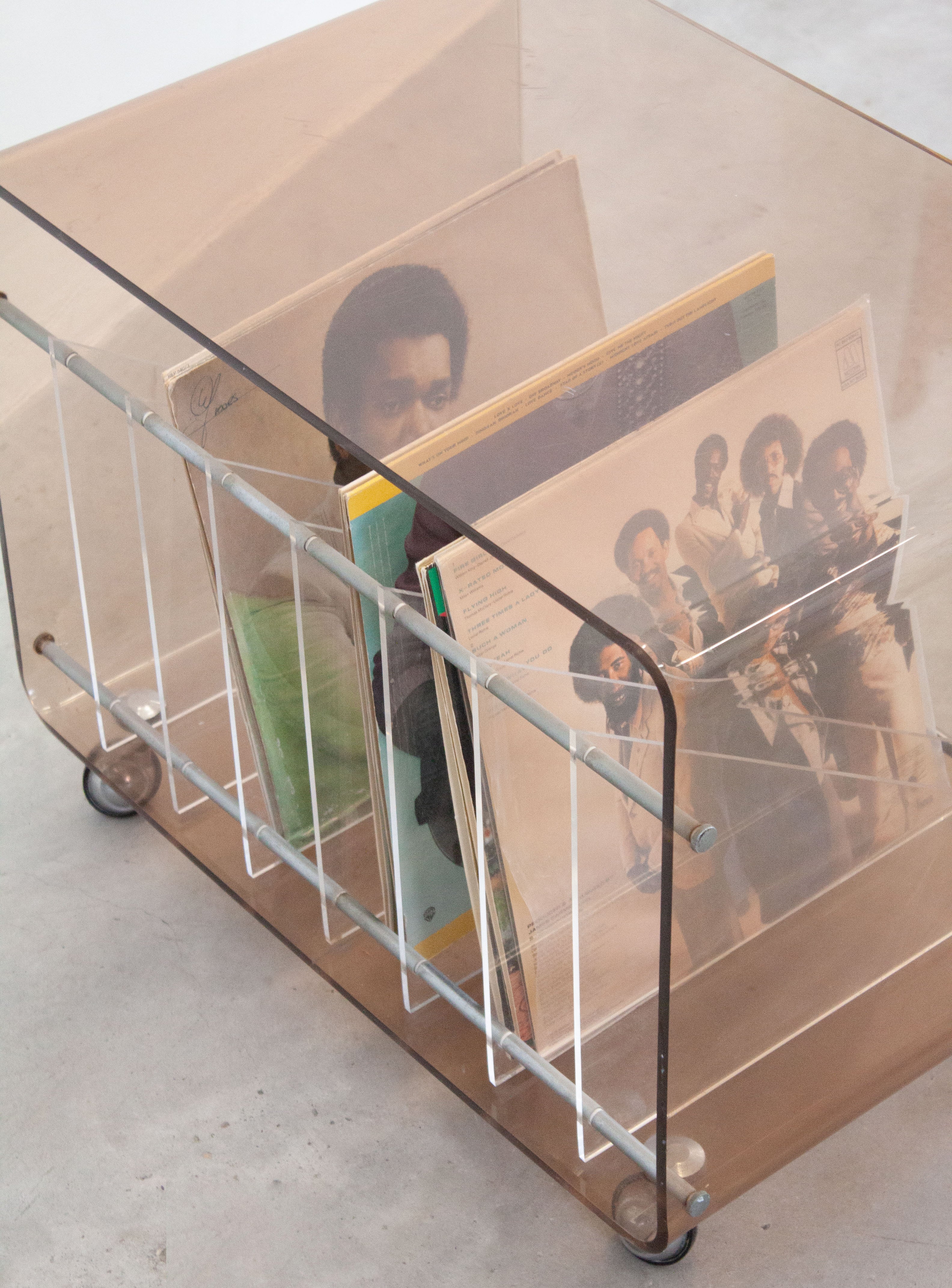 Roche Bobois Perspex Vinyl Record Cabinet by Michel Dumas - Image 22