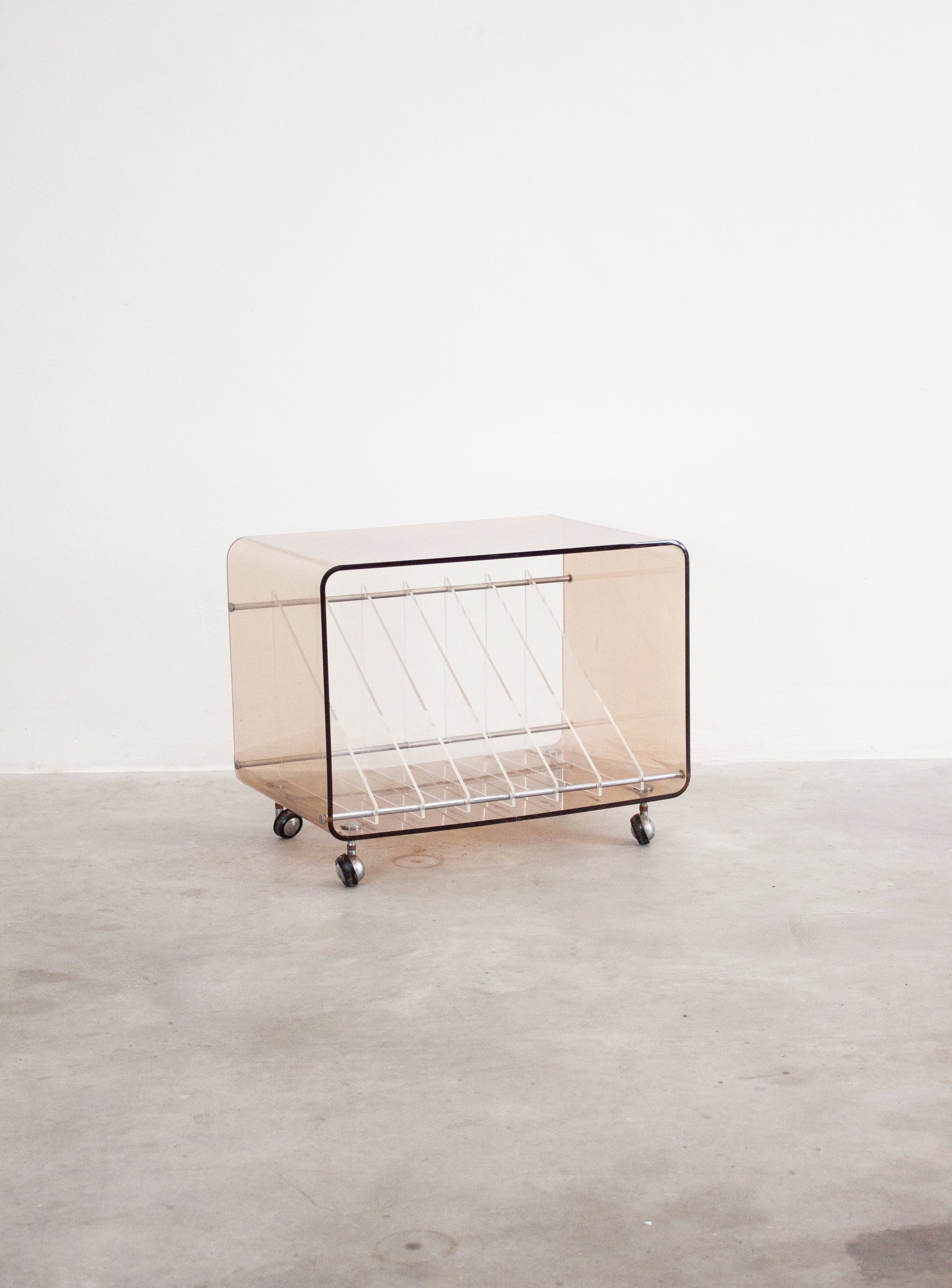 Roche Bobois Perspex Vinyl Record Cabinet by Michel Dumas - Image 3