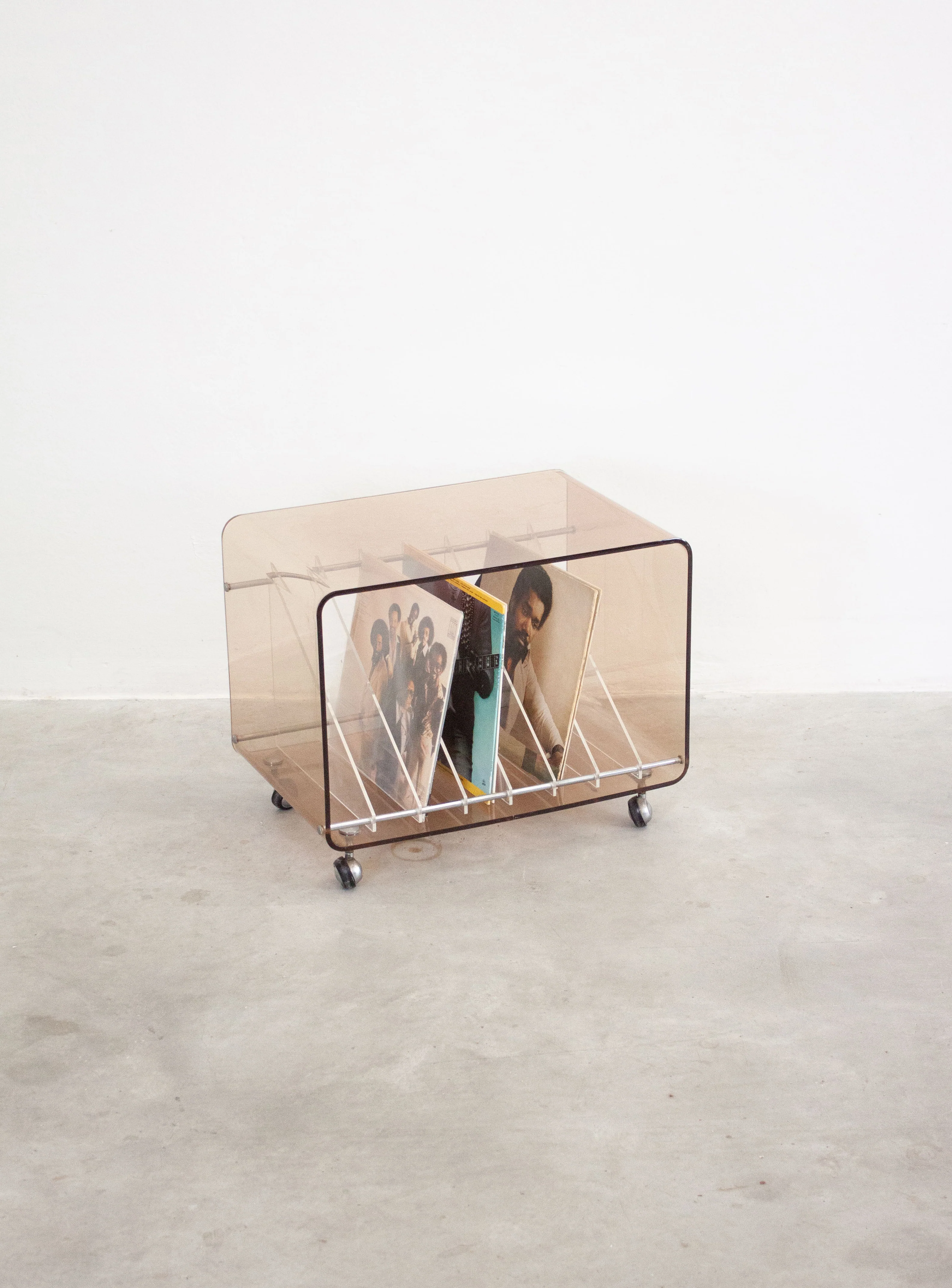 Roche Bobois Perspex Vinyl Record Cabinet by Michel Dumas - Image 4