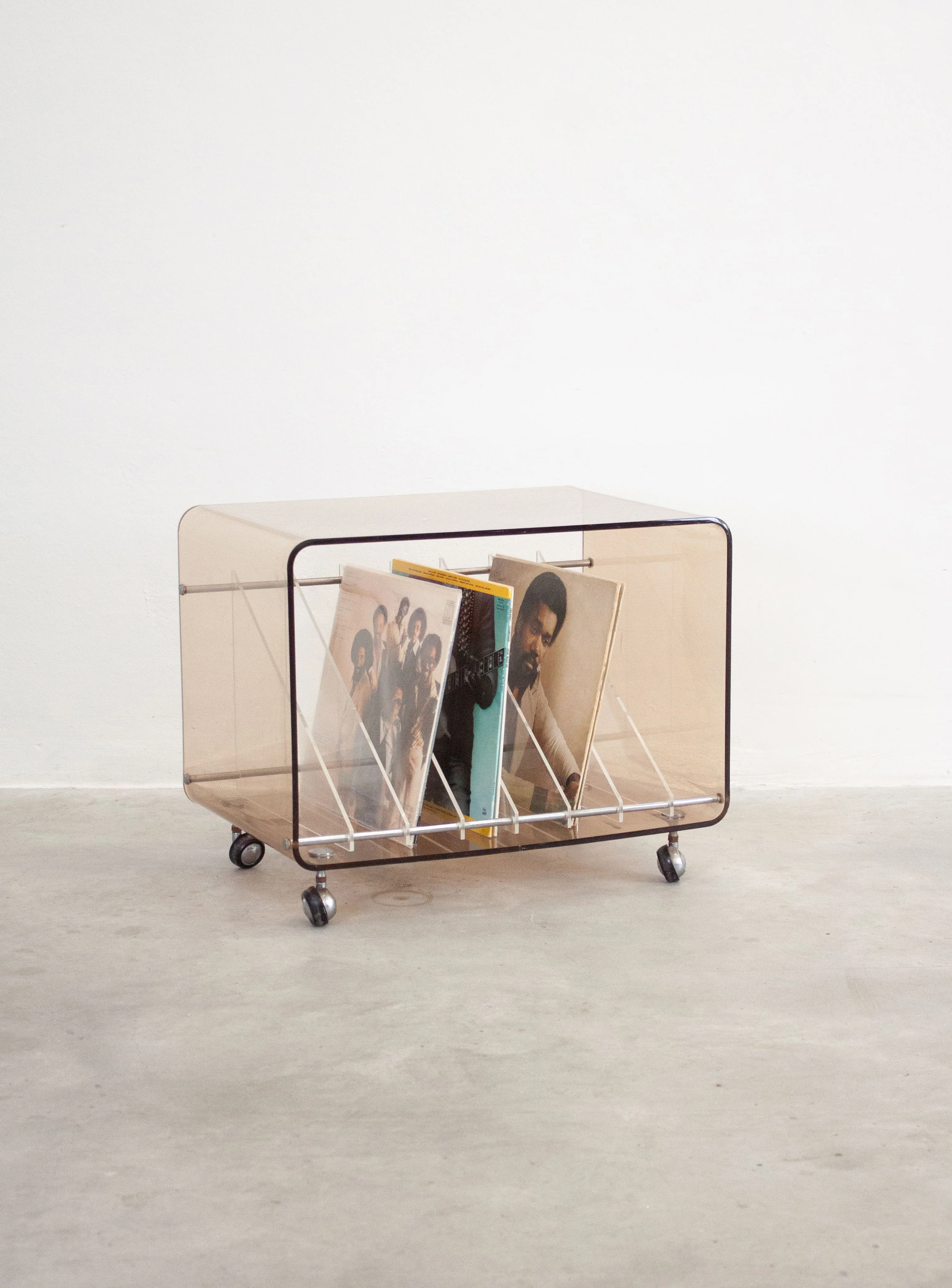 Roche Bobois Perspex Vinyl Record Cabinet by Michel Dumas - Image 6