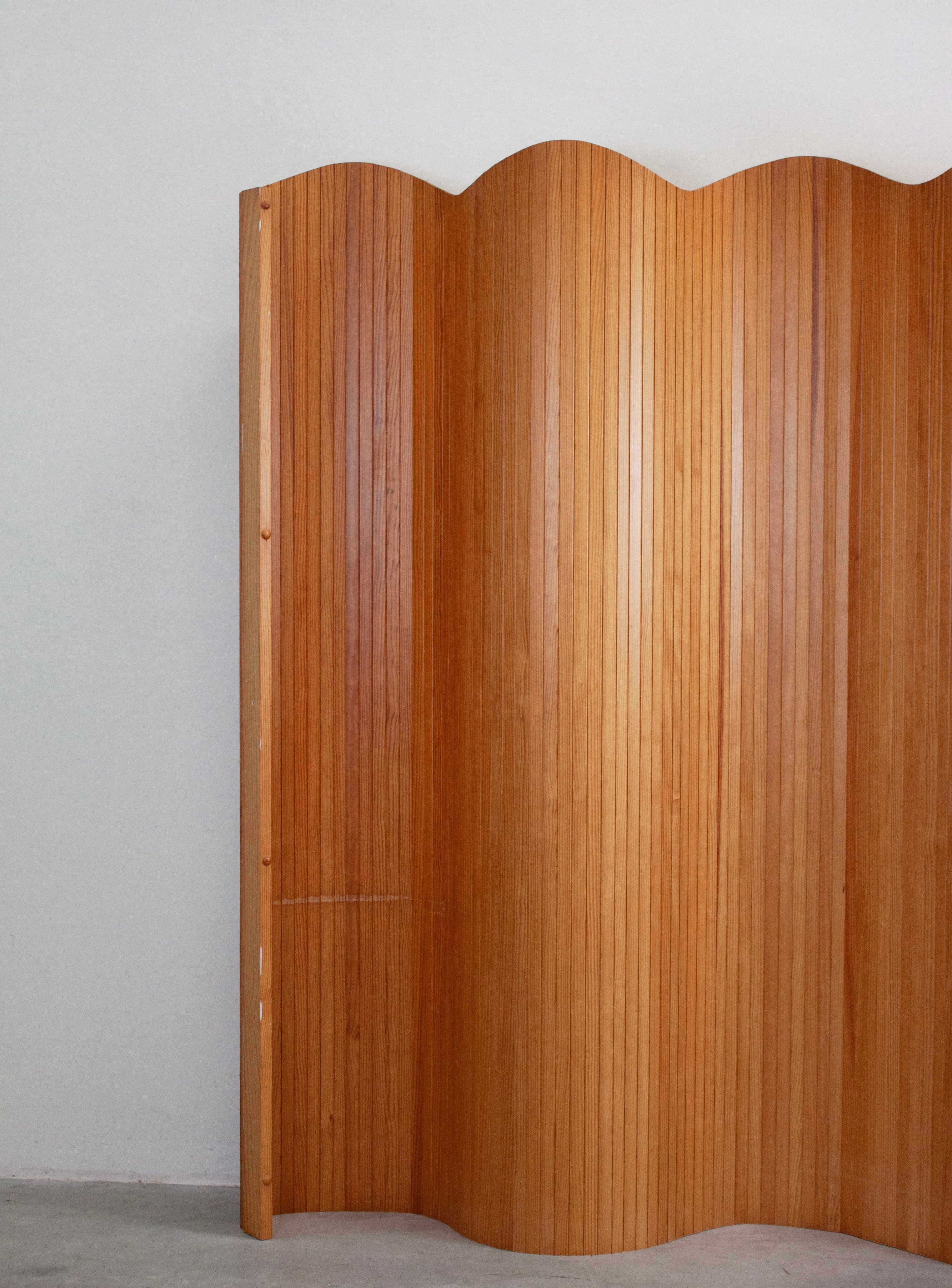 Tambour Screen Room Divider by Jomain Baumann (Pine) - Image 5