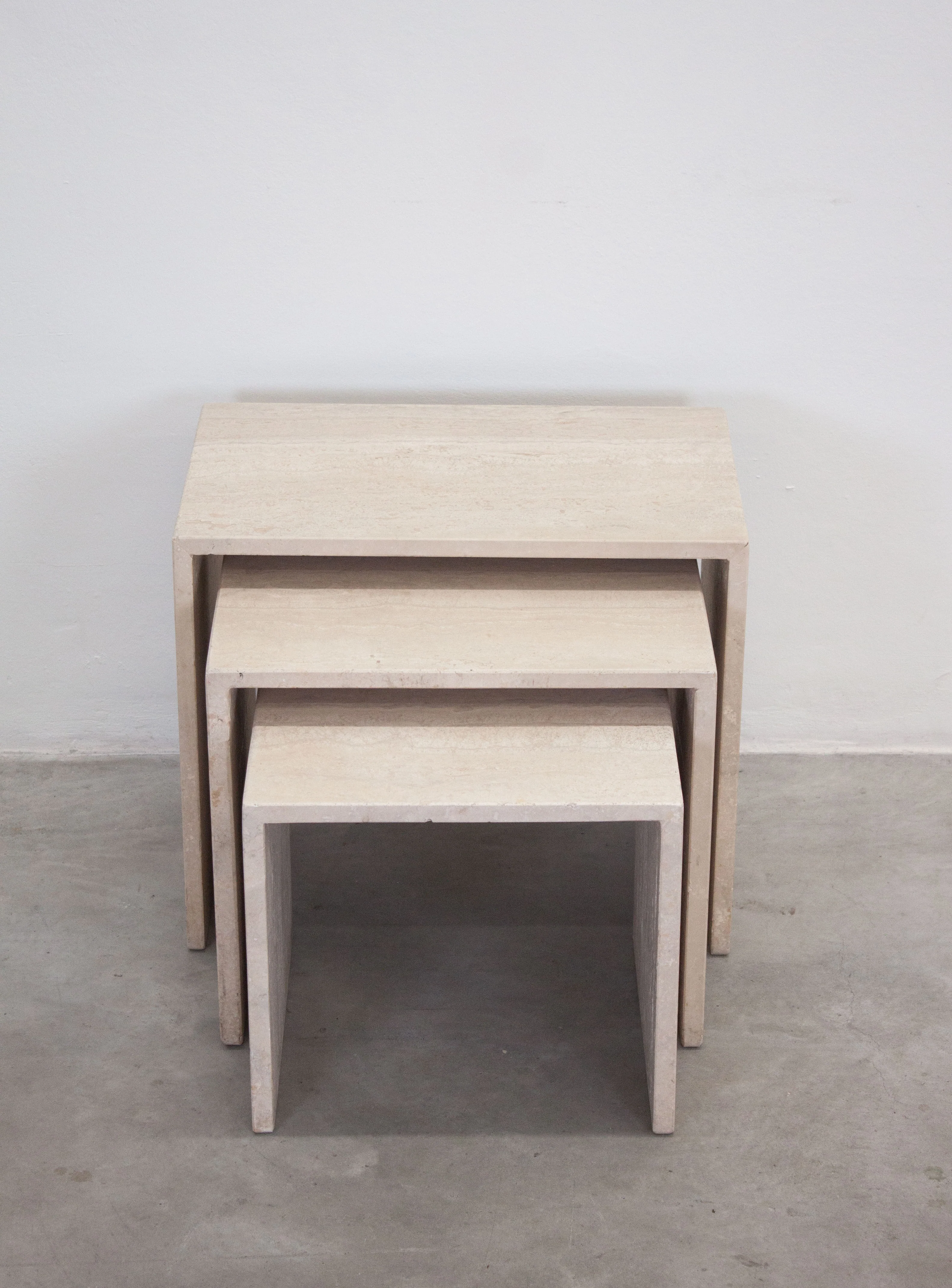Travertine Nesting Tables (Set of 3) - Image 6