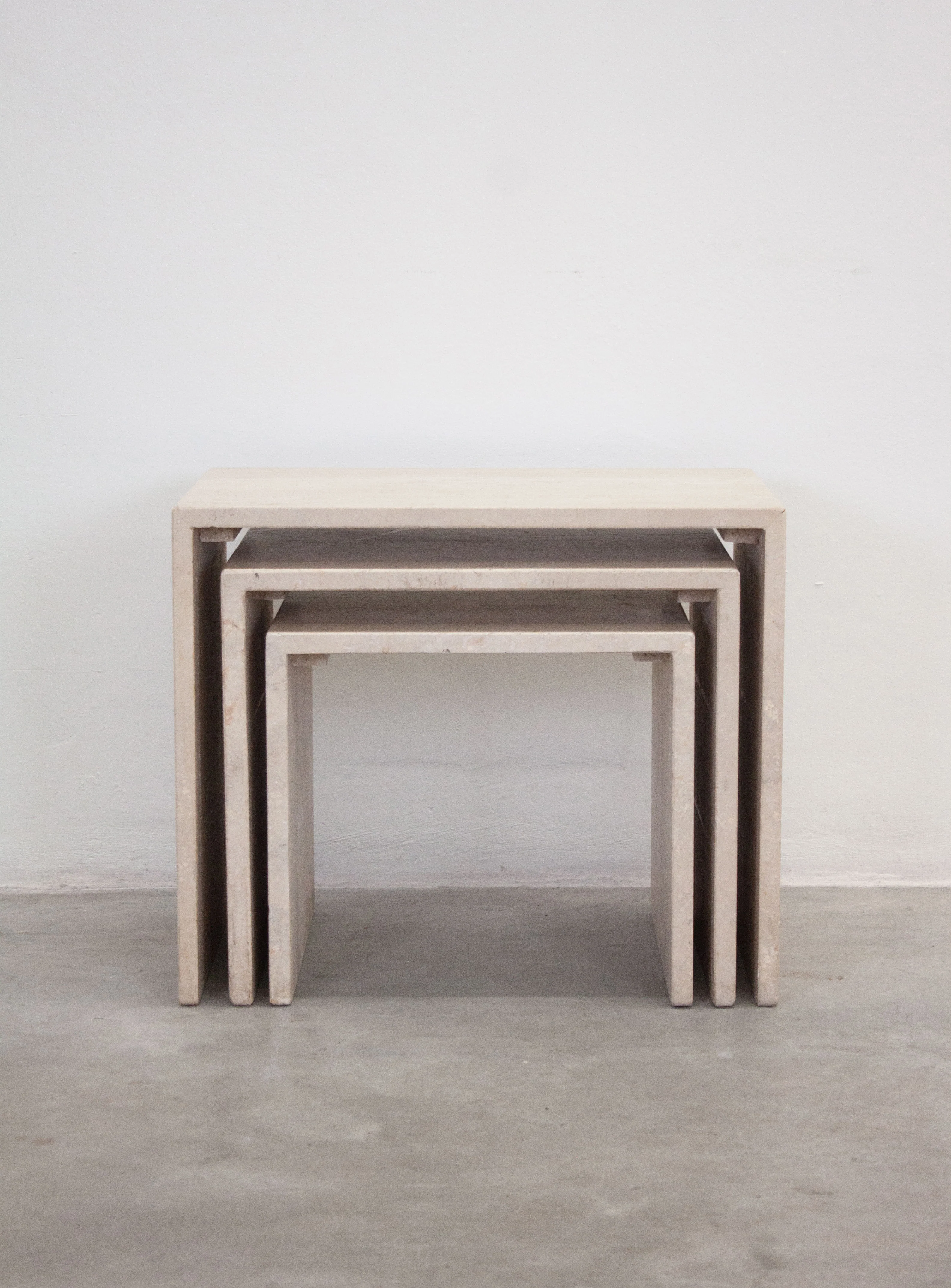 Travertine Nesting Tables (Set of 3) - Image 7