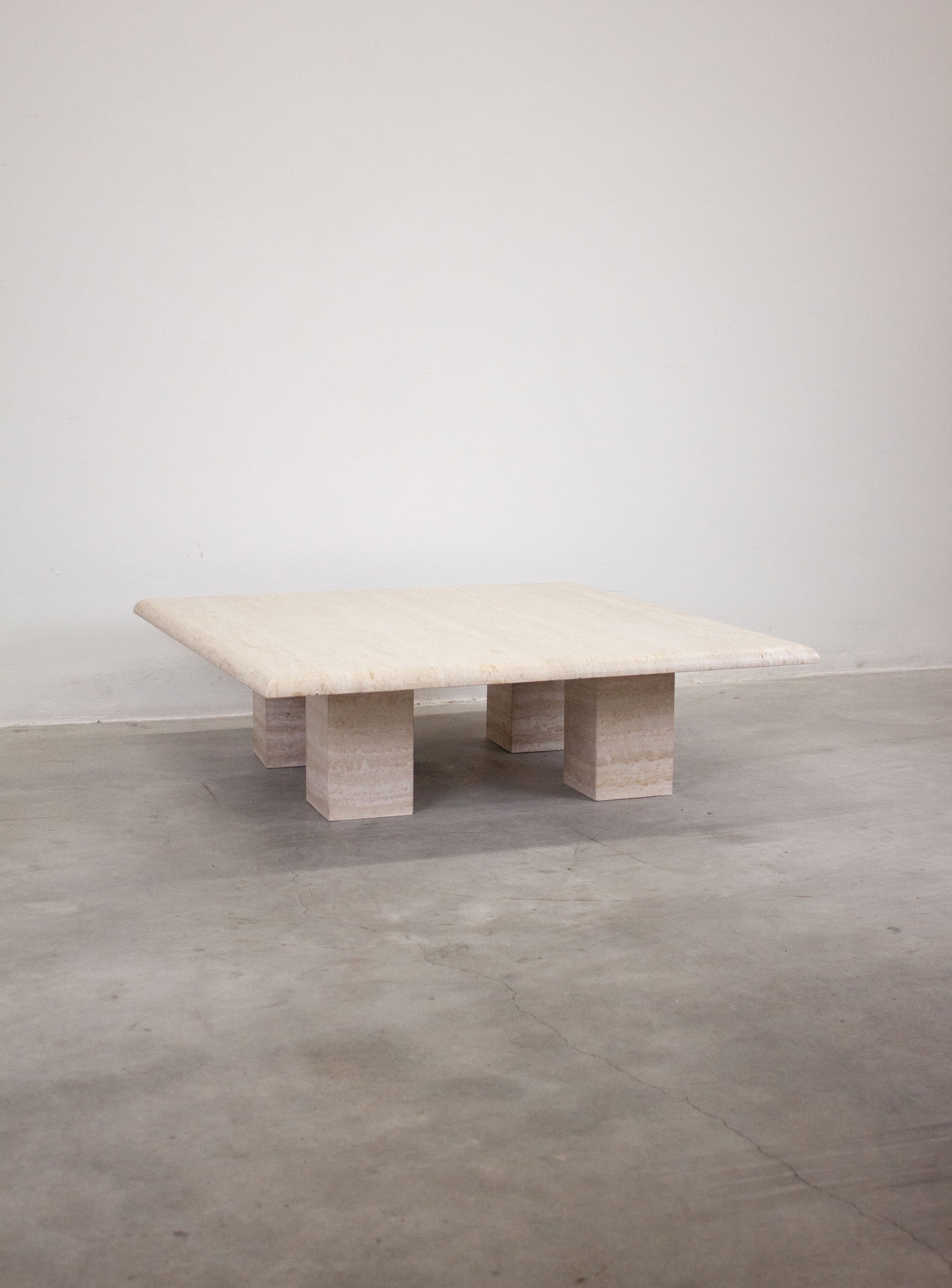 Travertine Square Coffee Table
