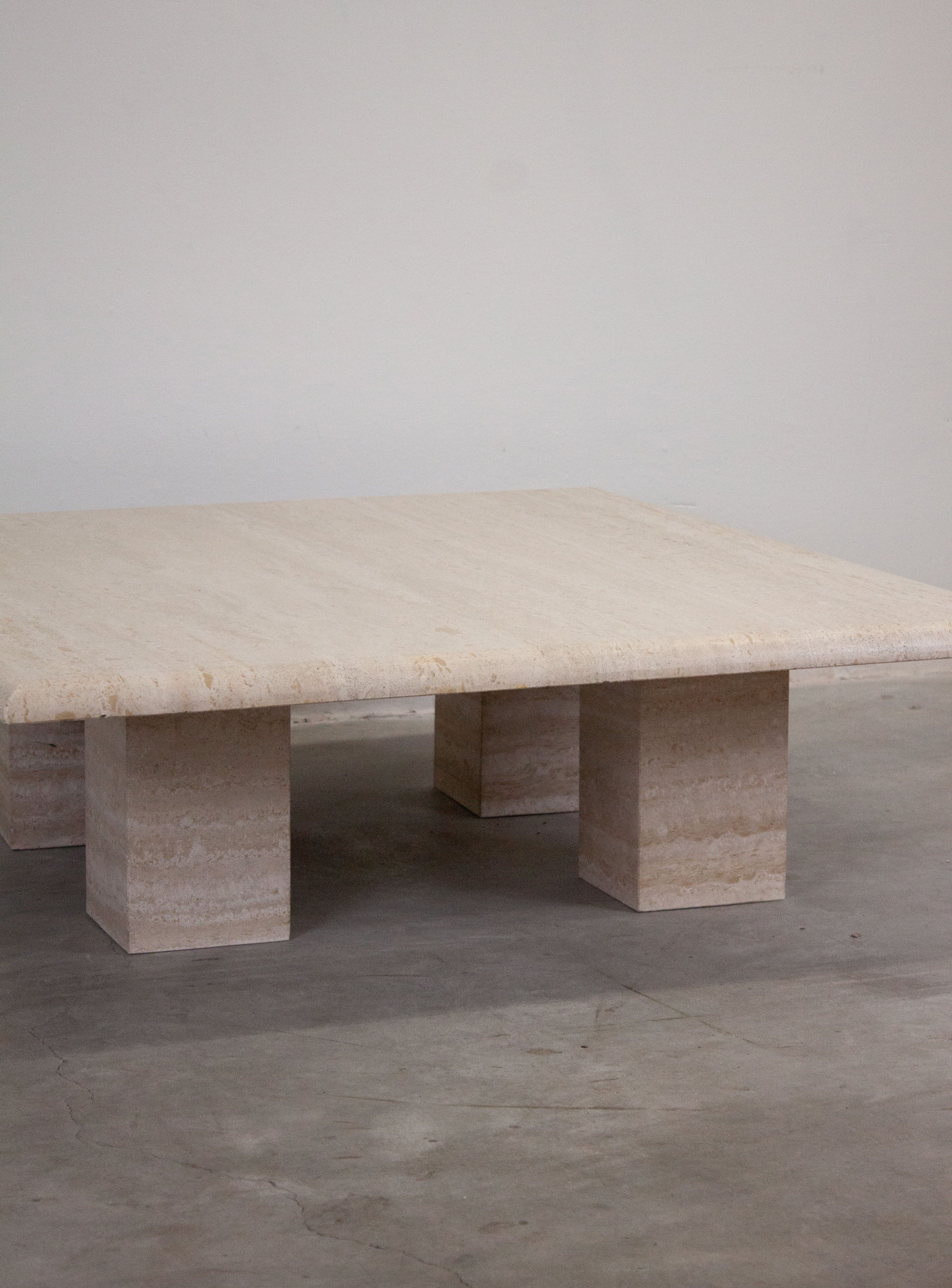 Travertine Square Coffee Table - Image 2