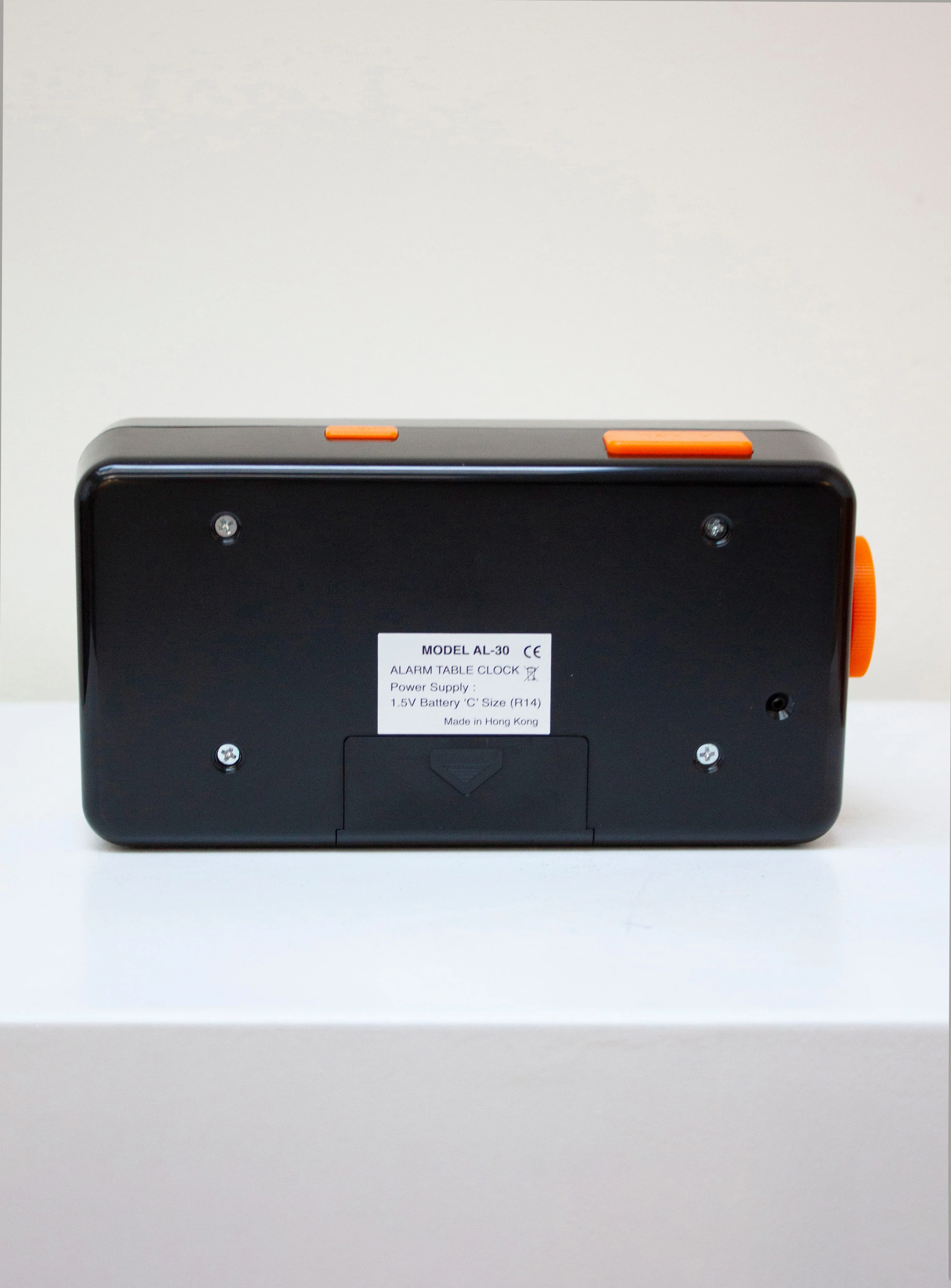 Twemco AL-30 Alarm Flip Clock (Black/Orange) - Image 5