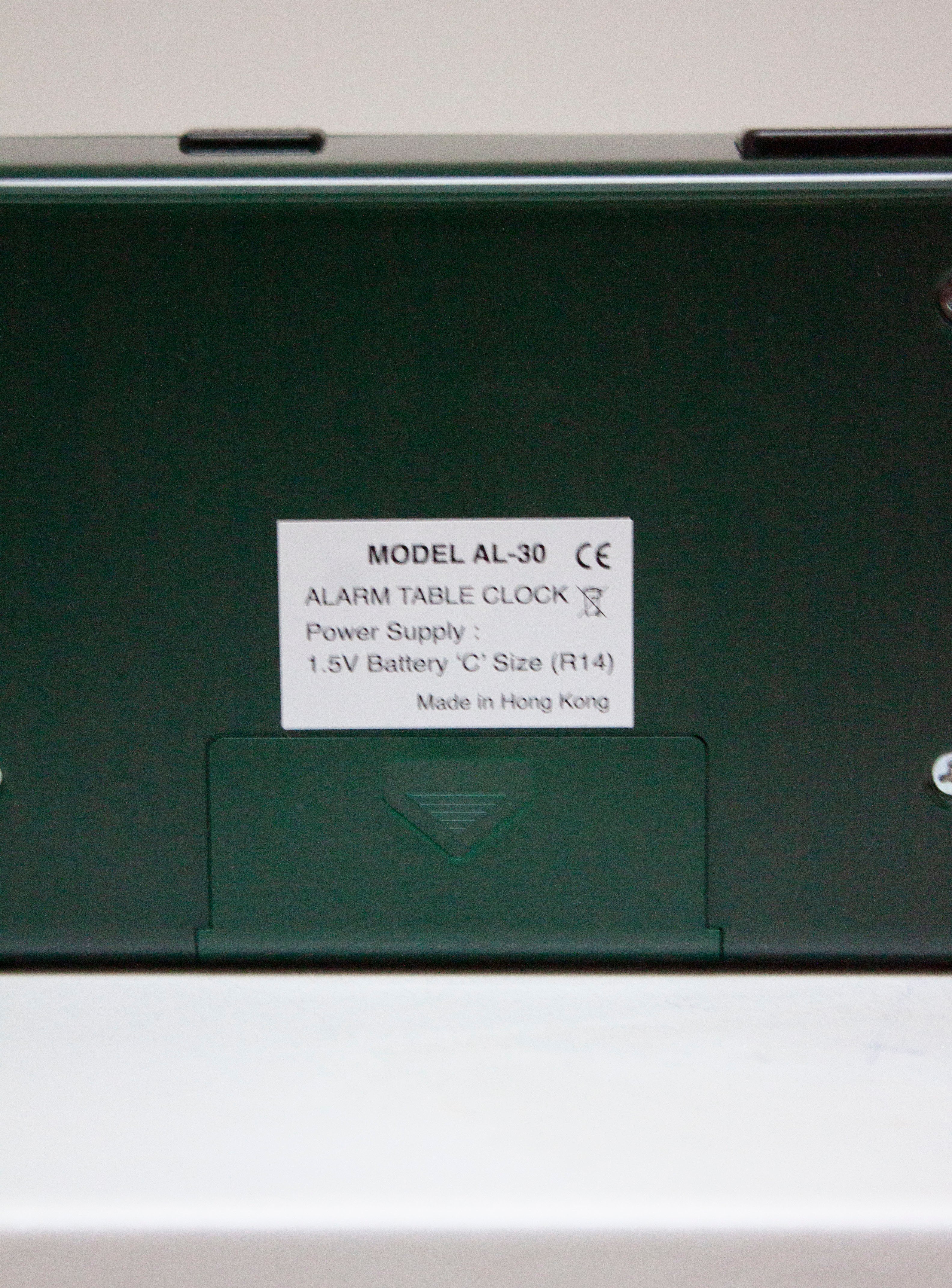 Twemco AL-30 Alarm Flip Clock (Green/Black) - Image 5