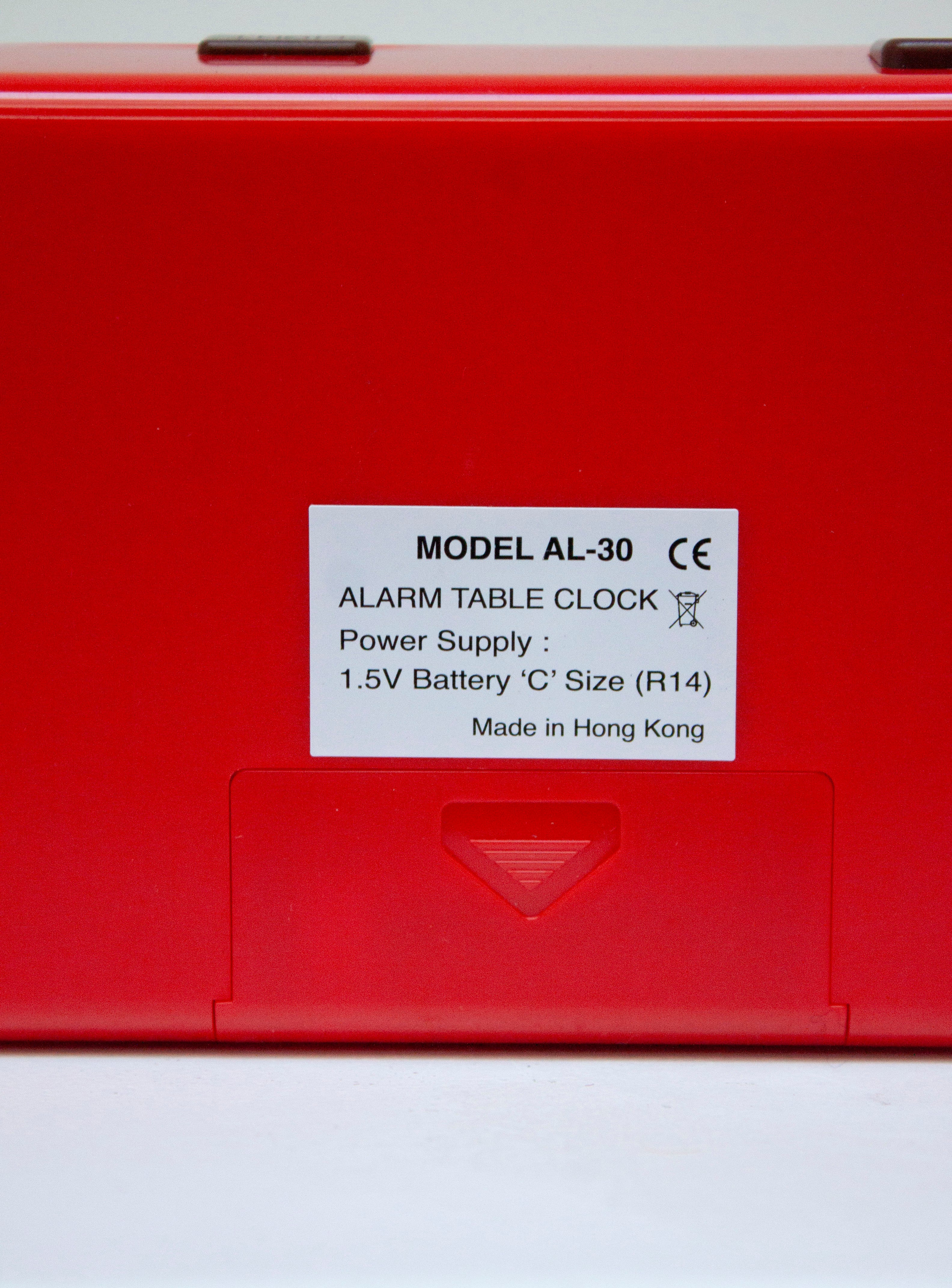 Twemco AL-30 Alarm Flip Clock (Red/Brown) - Image 6